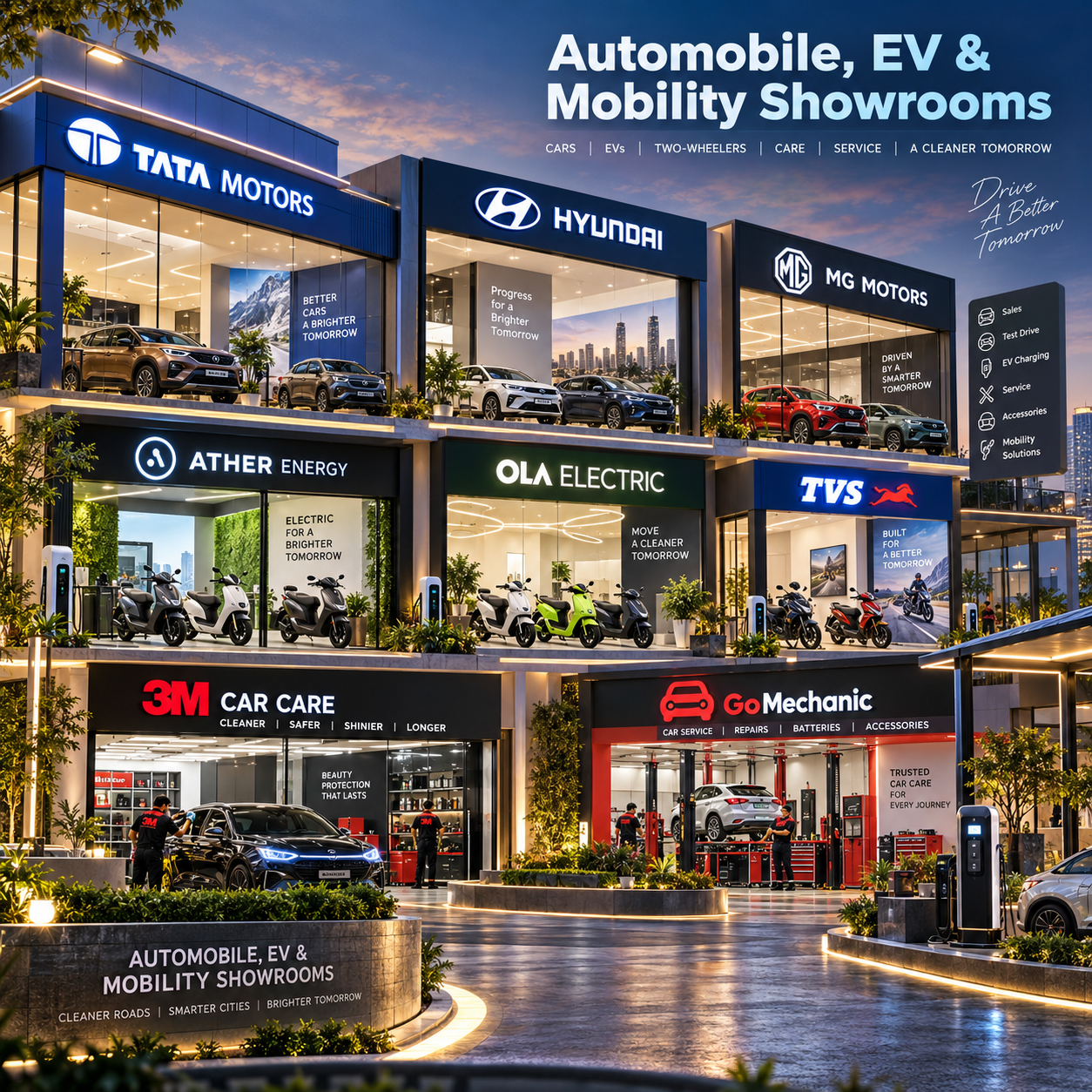 Automobile & EV Showrooms